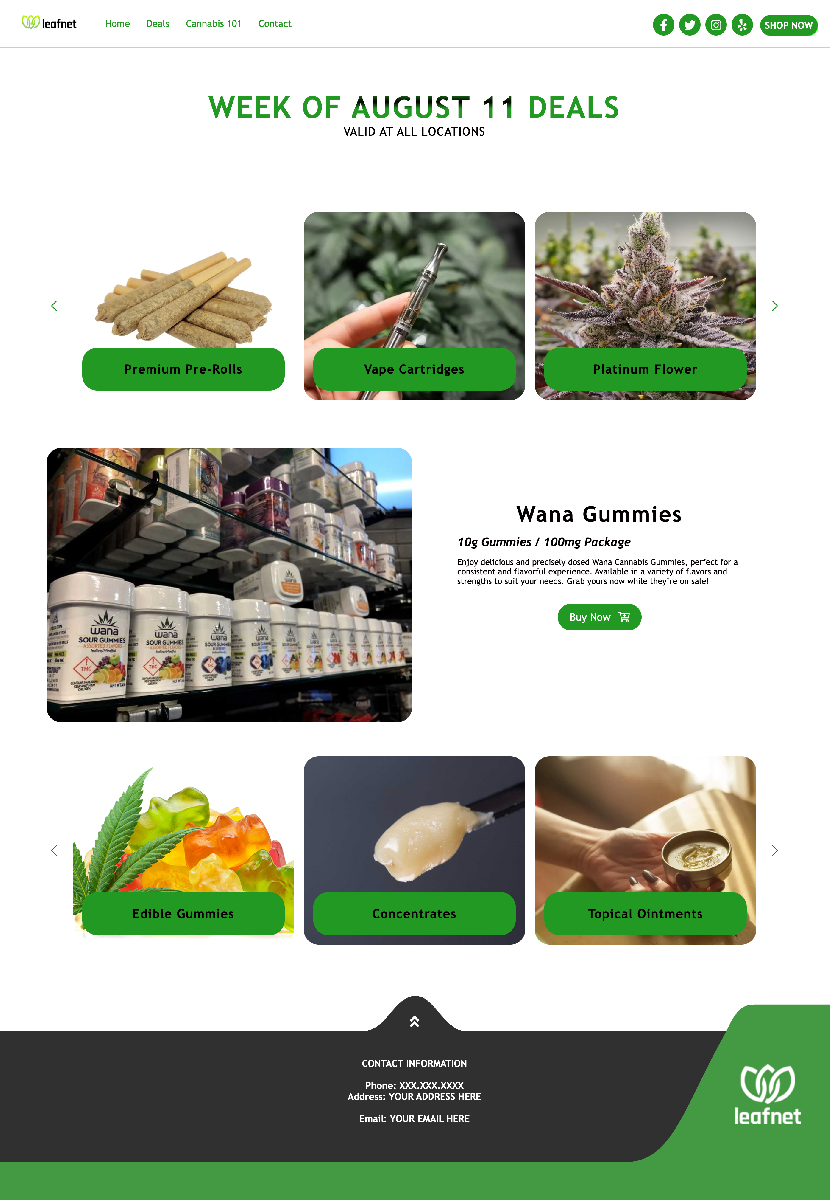 leafnet website design