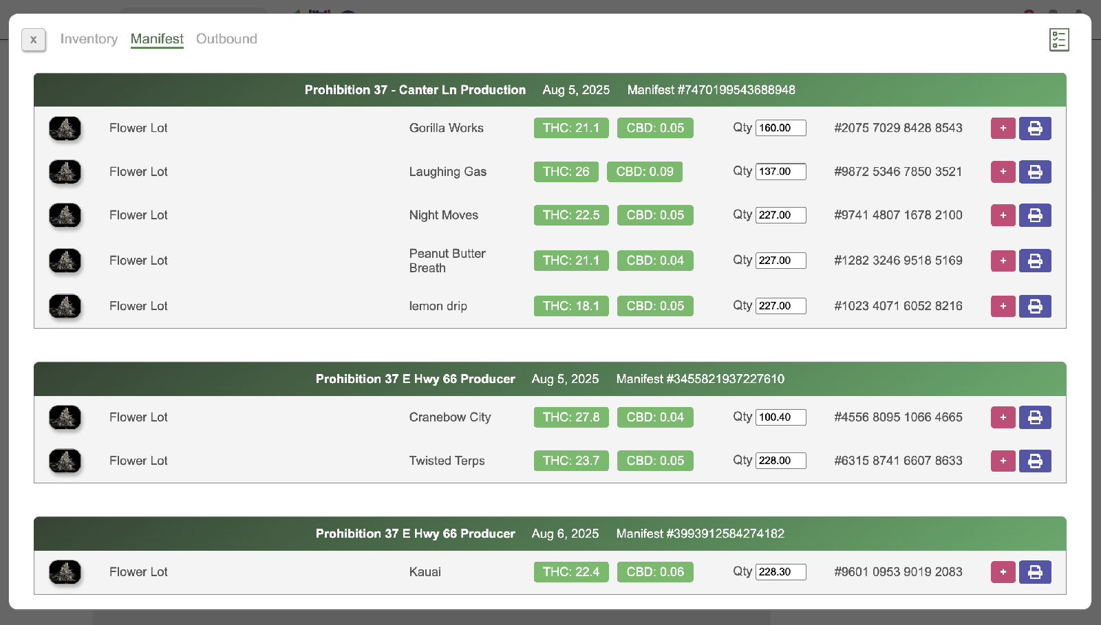 Leafnet Point-of-Sale Manifesting